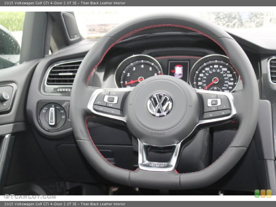 Titan Black Leather Interior Steering Wheel For The 2015