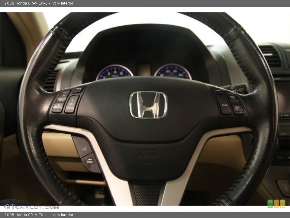 Ivory Interior Steering Wheel for the 2008 Honda CR-V EX-L #95554830