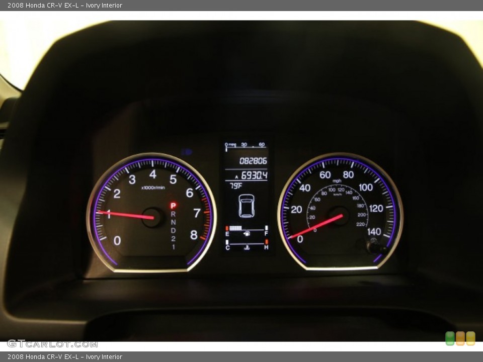 Ivory Interior Gauges for the 2008 Honda CR-V EX-L #95554836