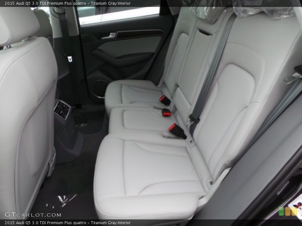 Titanium Gray Interior Rear Seat for the 2015 Audi Q5 3.0 TDI Premium Plus quattro #95560223