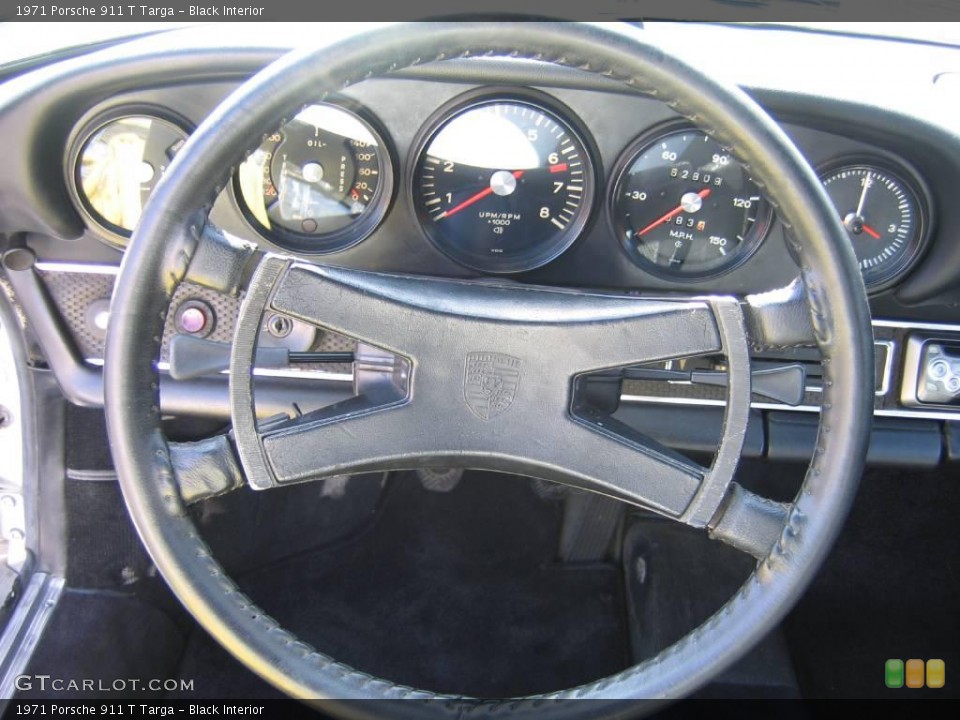 Black Interior Steering Wheel for the 1971 Porsche 911 T Targa #955612