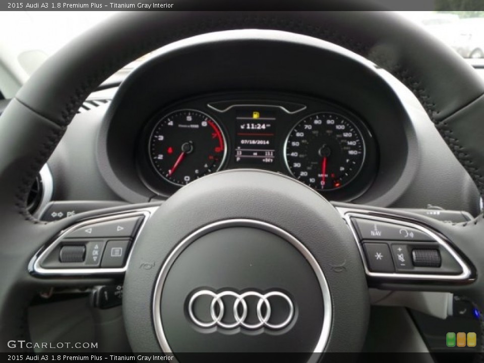 Titanium Gray Interior Steering Wheel for the 2015 Audi A3 1.8 Premium Plus #95561573