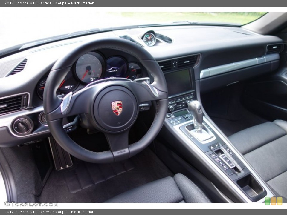 Black Interior Dashboard for the 2012 Porsche 911 Carrera S Coupe #95564324