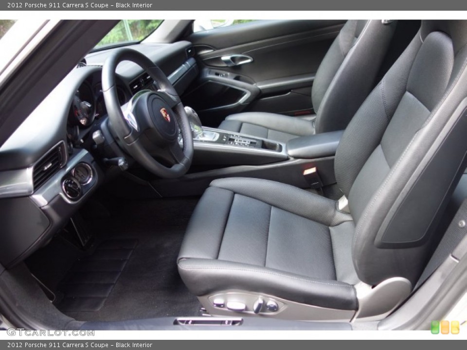 Black Interior Front Seat for the 2012 Porsche 911 Carrera S Coupe #95564339