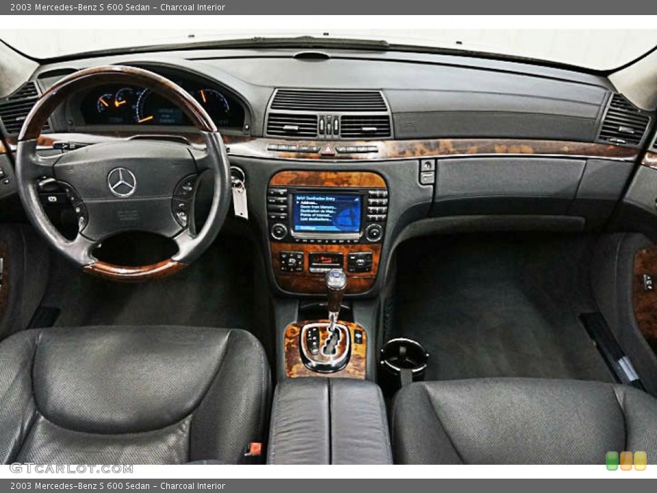 Charcoal Interior Dashboard for the 2003 Mercedes-Benz S 600 Sedan #95564366