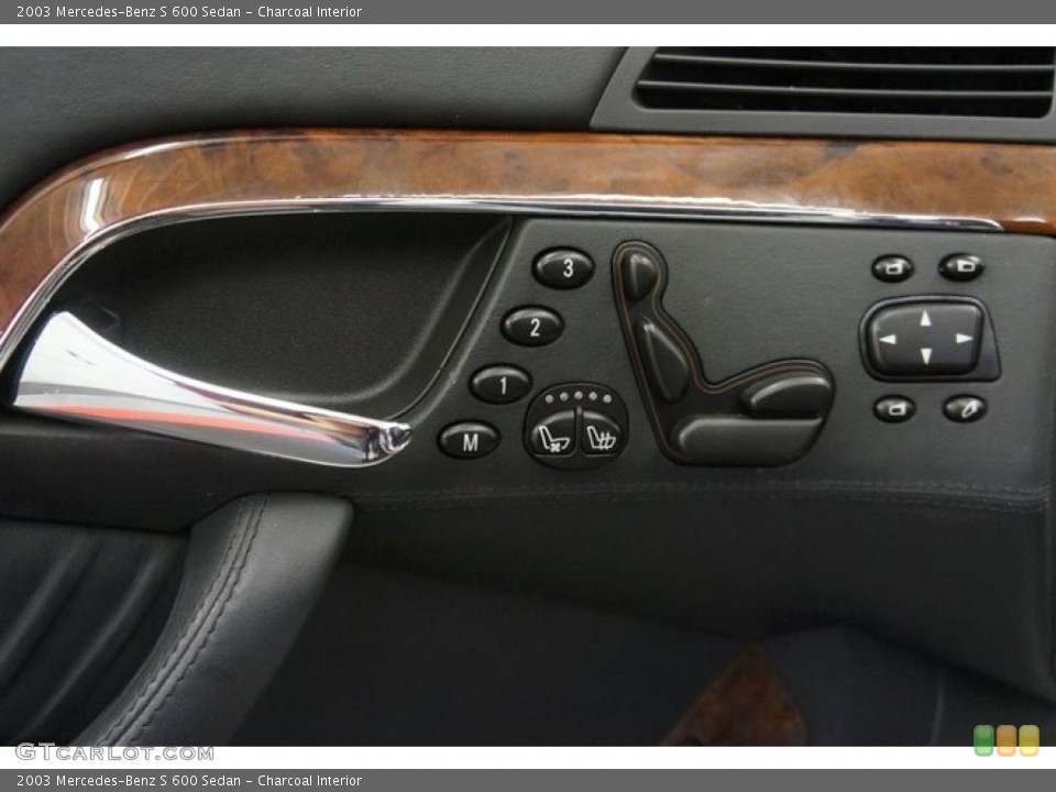 Charcoal Interior Controls for the 2003 Mercedes-Benz S 600 Sedan #95564594