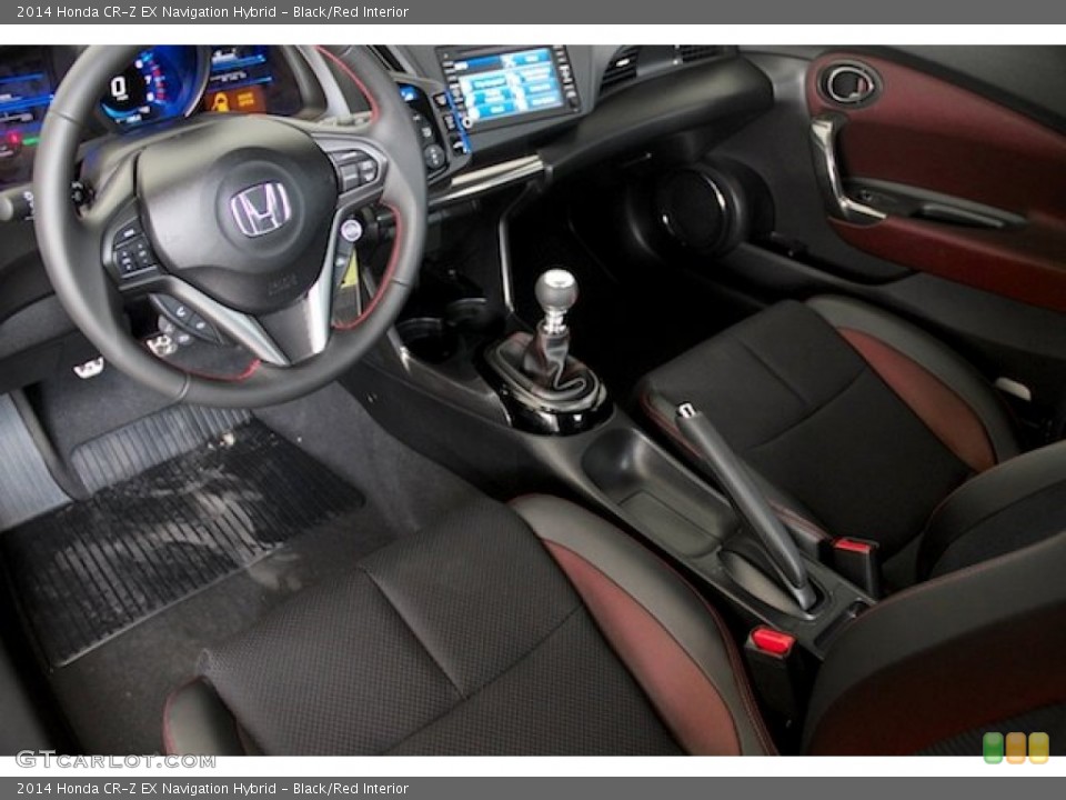 Black/Red Interior Prime Interior for the 2014 Honda CR-Z EX Navigation Hybrid #95577836