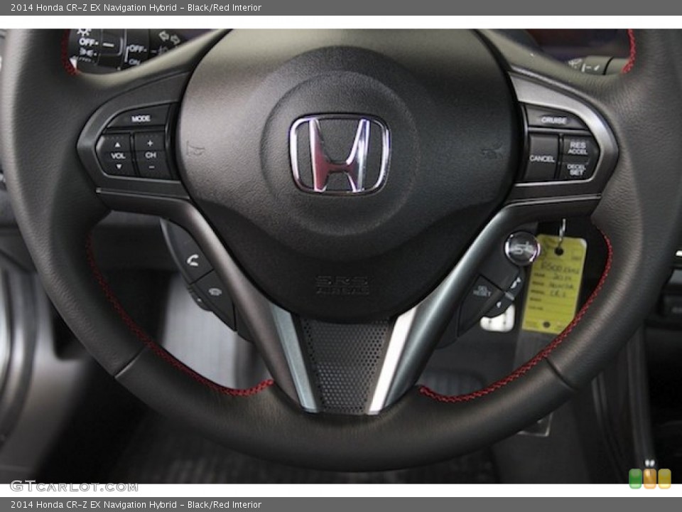 Black/Red Interior Controls for the 2014 Honda CR-Z EX Navigation Hybrid #95577855
