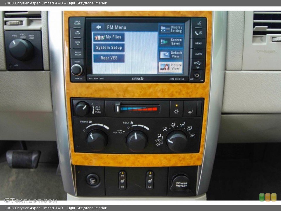 Light Graystone Interior Controls for the 2008 Chrysler Aspen Limited 4WD #95578281