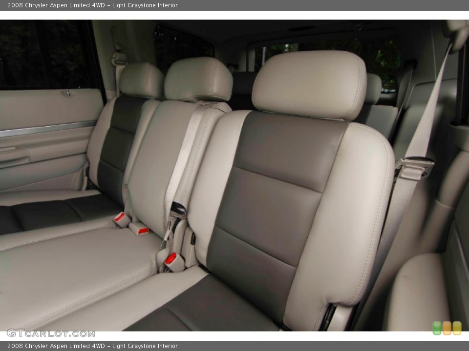 Light Graystone Interior Rear Seat for the 2008 Chrysler Aspen Limited 4WD #95578356