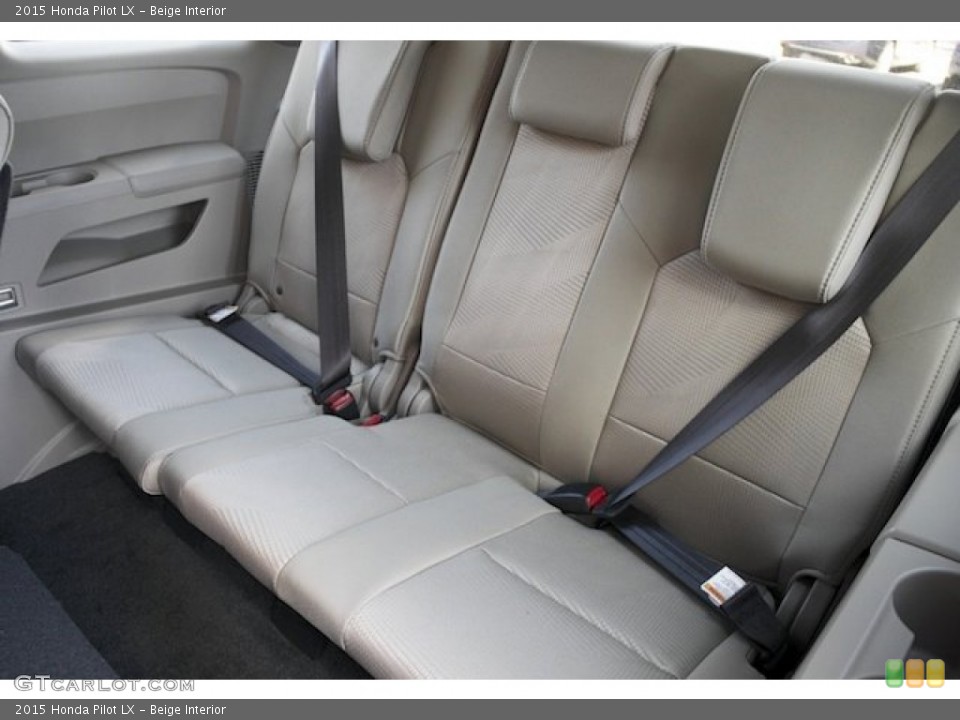 Beige Interior Rear Seat For The 2015 Honda Pilot Lx