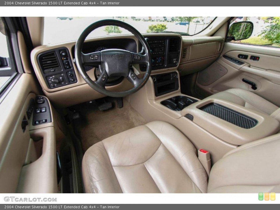 Tan Interior Prime Interior for the 2004 Chevrolet Silverado 1500 LT Extended Cab 4x4 #95582298
