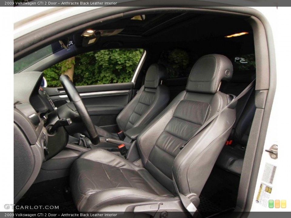 Anthracite Black Leather Interior Photo for the 2009 Volkswagen GTI 2 Door #95583168