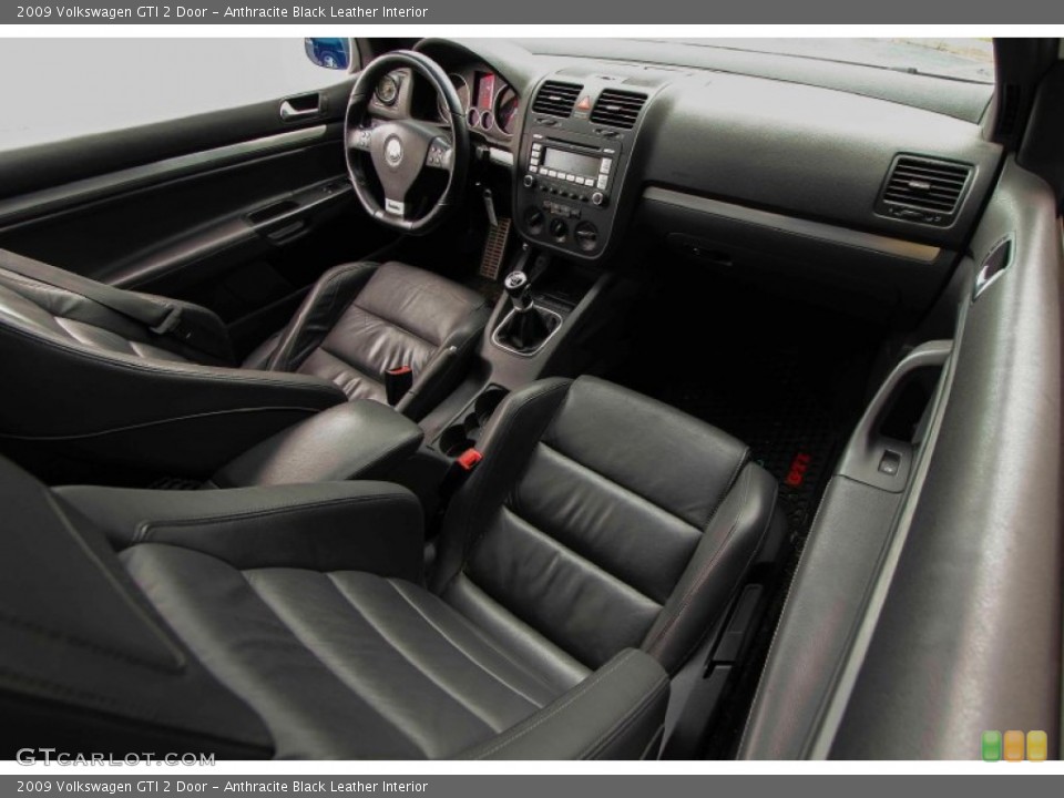 Anthracite Black Leather Interior Dashboard for the 2009 Volkswagen GTI 2 Door #95583174