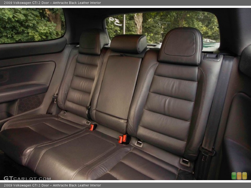 Anthracite Black Leather 2009 Volkswagen GTI Interiors