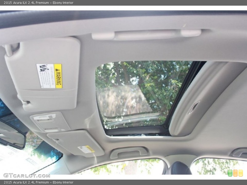 Ebony Interior Sunroof for the 2015 Acura ILX 2.4L Premium #95590011