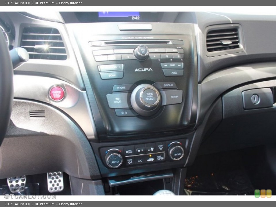 Ebony Interior Controls for the 2015 Acura ILX 2.4L Premium #95590087