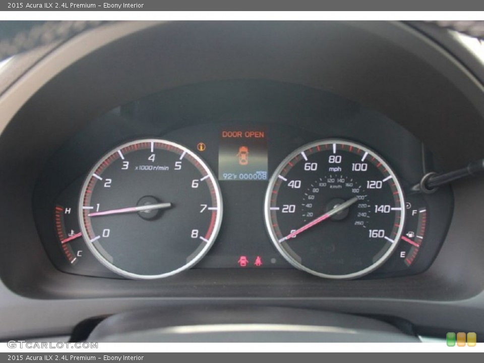 Ebony Interior Gauges for the 2015 Acura ILX 2.4L Premium #95590168
