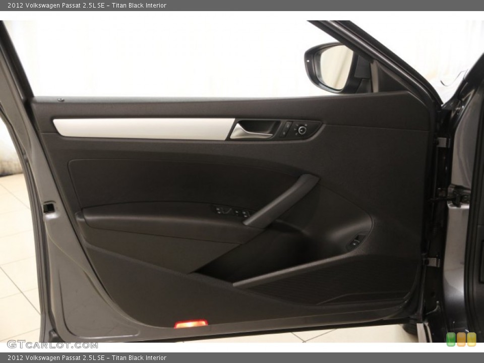 Titan Black Interior Door Panel for the 2012 Volkswagen Passat 2.5L SE #95591947