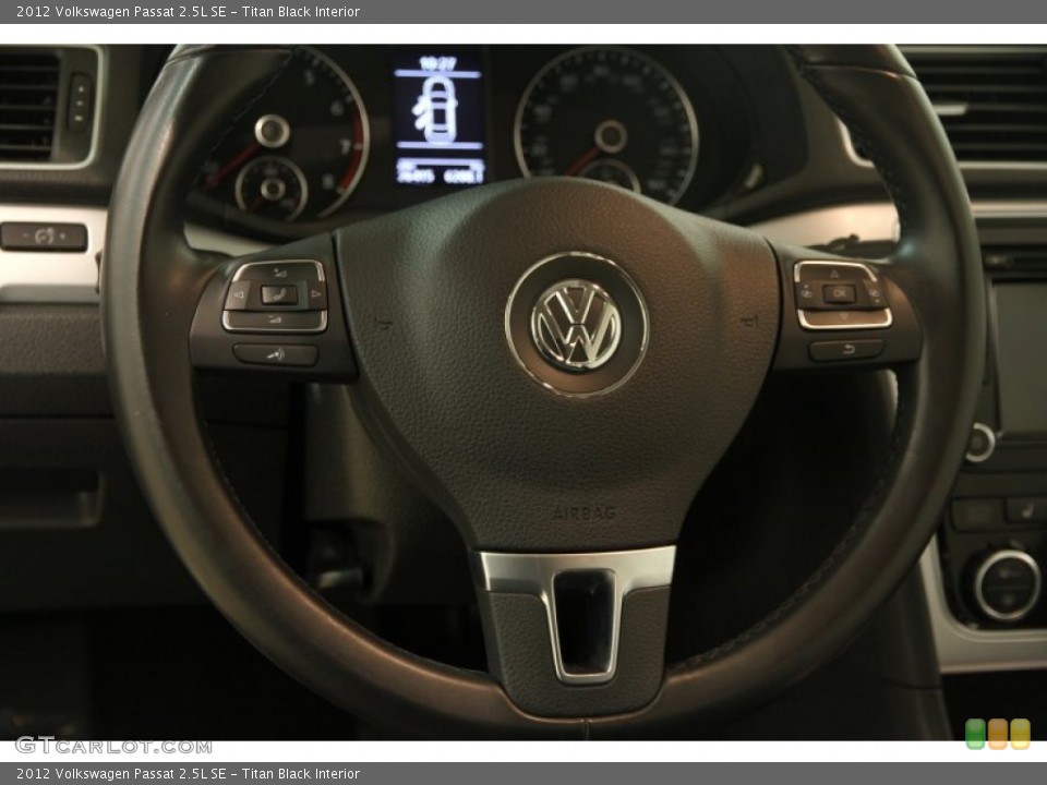 Titan Black Interior Steering Wheel for the 2012 Volkswagen Passat 2.5L SE #95591989