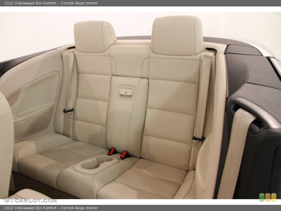 Cornsilk Beige Interior Rear Seat for the 2012 Volkswagen Eos Komfort #95593076