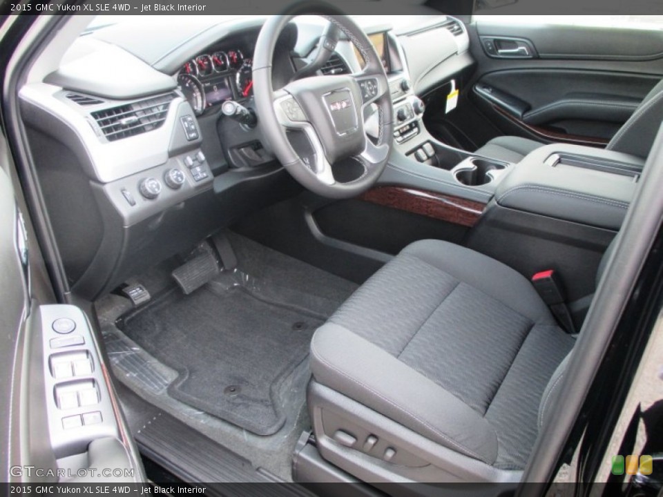 Jet Black Interior Photo for the 2015 GMC Yukon XL SLE 4WD #95600071