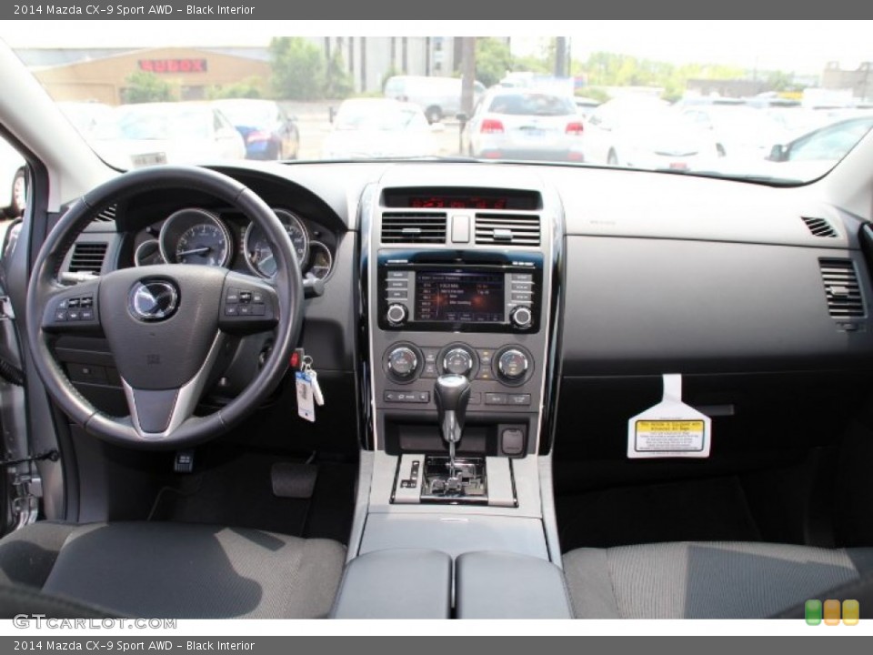 Black Interior Dashboard for the 2014 Mazda CX-9 Sport AWD #95601358