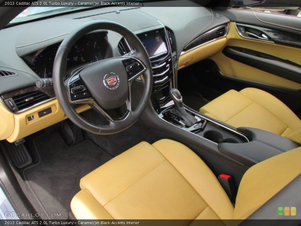 Caramel/Jet Black Accents Interior Photo for the 2013 Cadillac ATS 2.0L Turbo Luxury #95601388