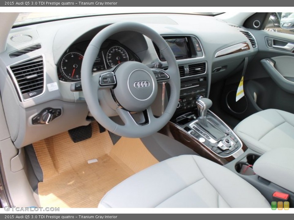 Titanium Gray Interior Photo for the 2015 Audi Q5 3.0 TDI Prestige quattro #95609570