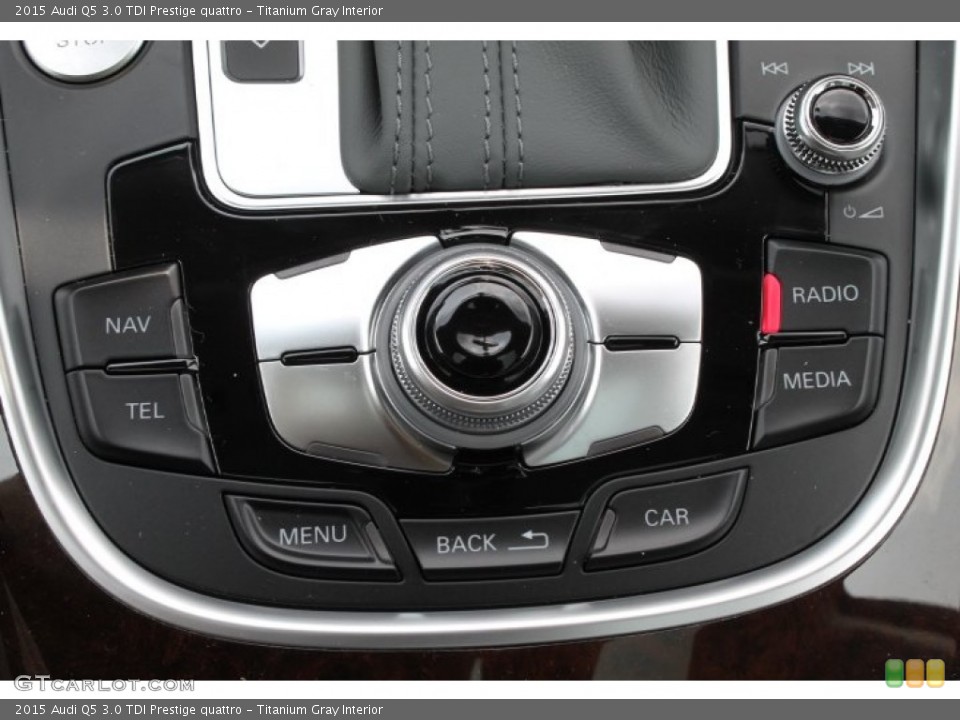 Titanium Gray Interior Controls for the 2015 Audi Q5 3.0 TDI Prestige quattro #95609660