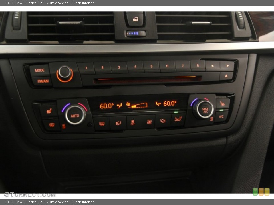Black Interior Controls for the 2013 BMW 3 Series 328i xDrive Sedan #95616485