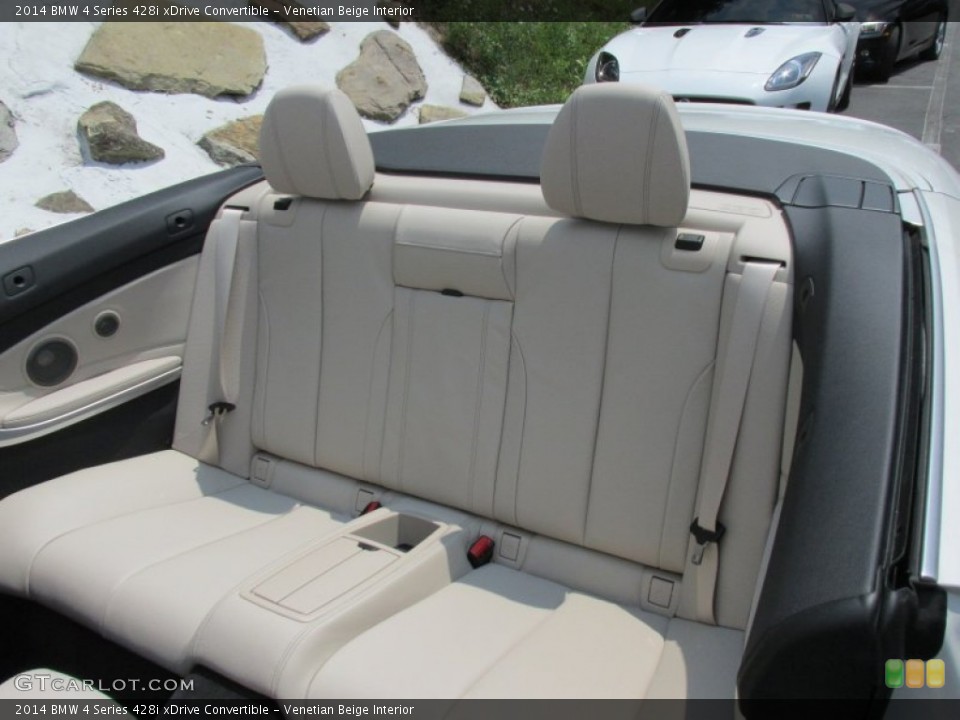 Venetian Beige Interior Rear Seat for the 2014 BMW 4 Series 428i xDrive Convertible #95616524