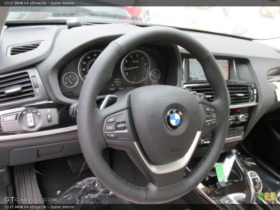 Oyster Interior Steering Wheel for the 2015 BMW X4 xDrive28i #95617064