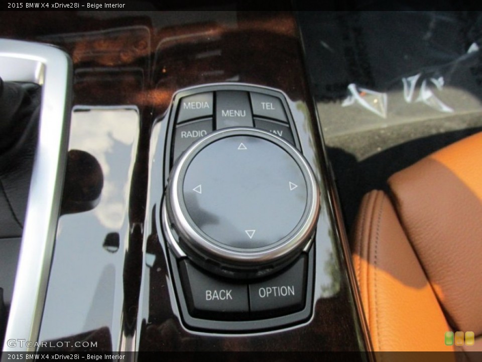 Beige Interior Controls for the 2015 BMW X4 xDrive28i #95617619