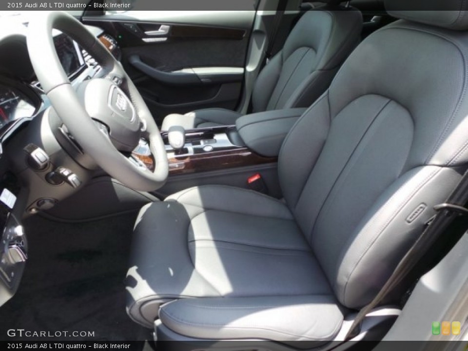 Black Interior Front Seat for the 2015 Audi A8 L TDI quattro #95637303