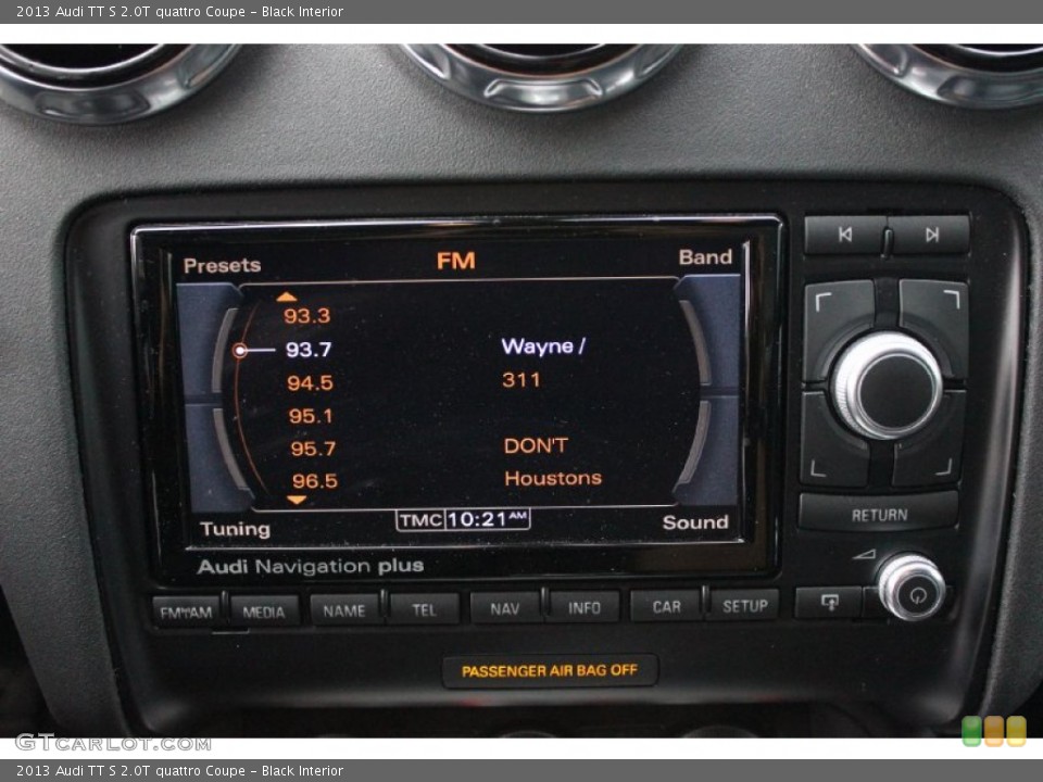 Black Interior Controls for the 2013 Audi TT S 2.0T quattro Coupe #95639471