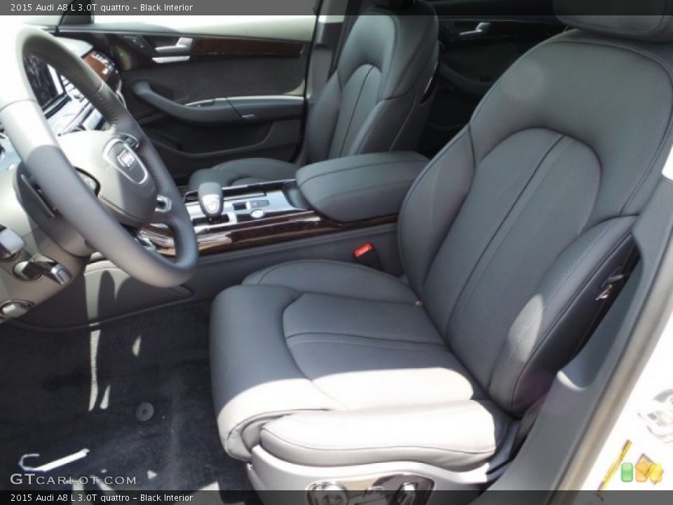Black Interior Front Seat for the 2015 Audi A8 L 3.0T quattro #95639489