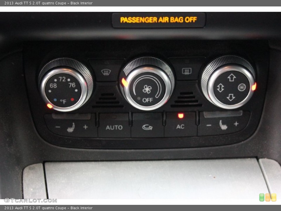 Black Interior Controls for the 2013 Audi TT S 2.0T quattro Coupe #95639492