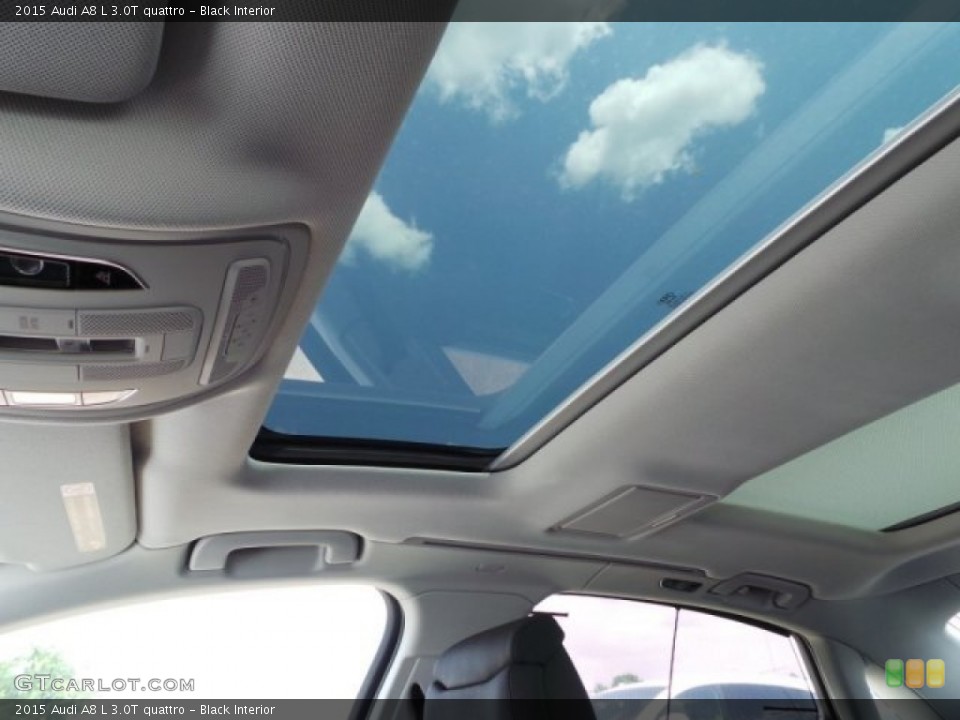 Black Interior Sunroof for the 2015 Audi A8 L 3.0T quattro #95639582