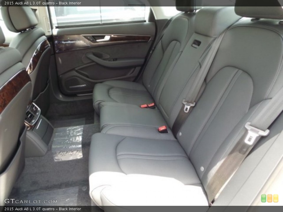 Black Interior Rear Seat for the 2015 Audi A8 L 3.0T quattro #95639816