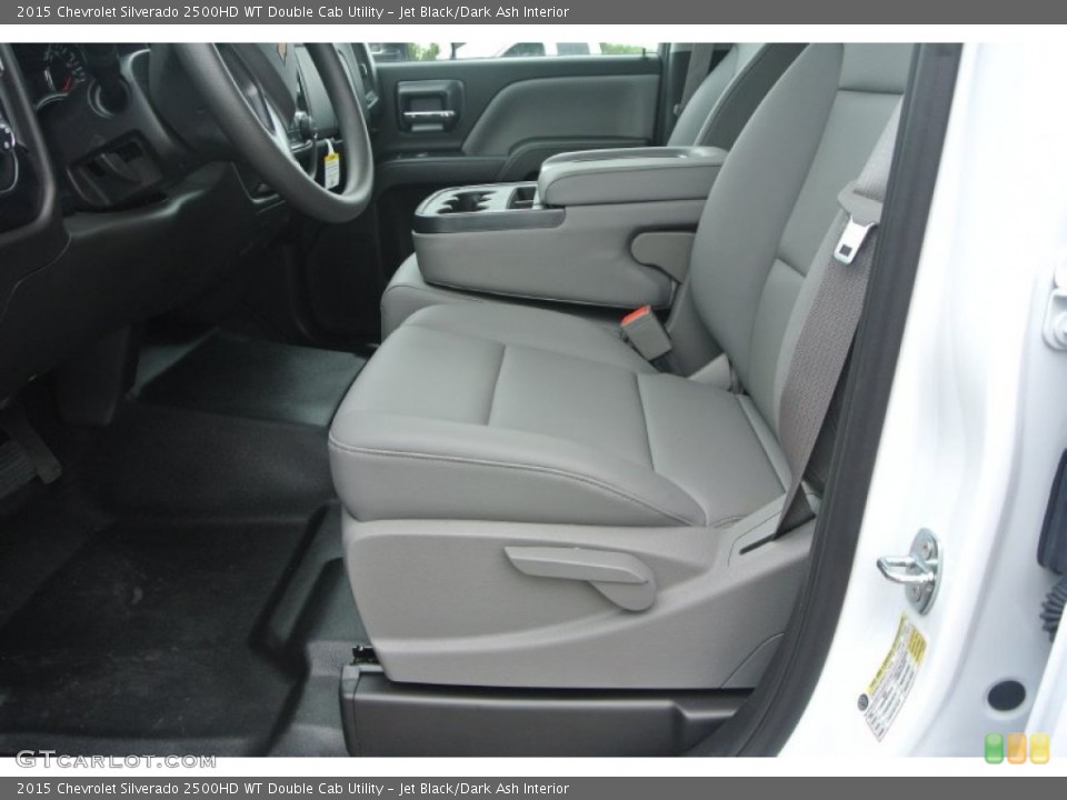 Jet Black/Dark Ash Interior Photo for the 2015 Chevrolet Silverado 2500HD WT Double Cab Utility #95648000