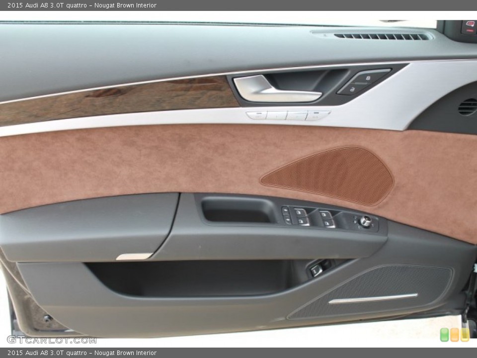 Nougat Brown Interior Door Panel for the 2015 Audi A8 3.0T quattro #95648393