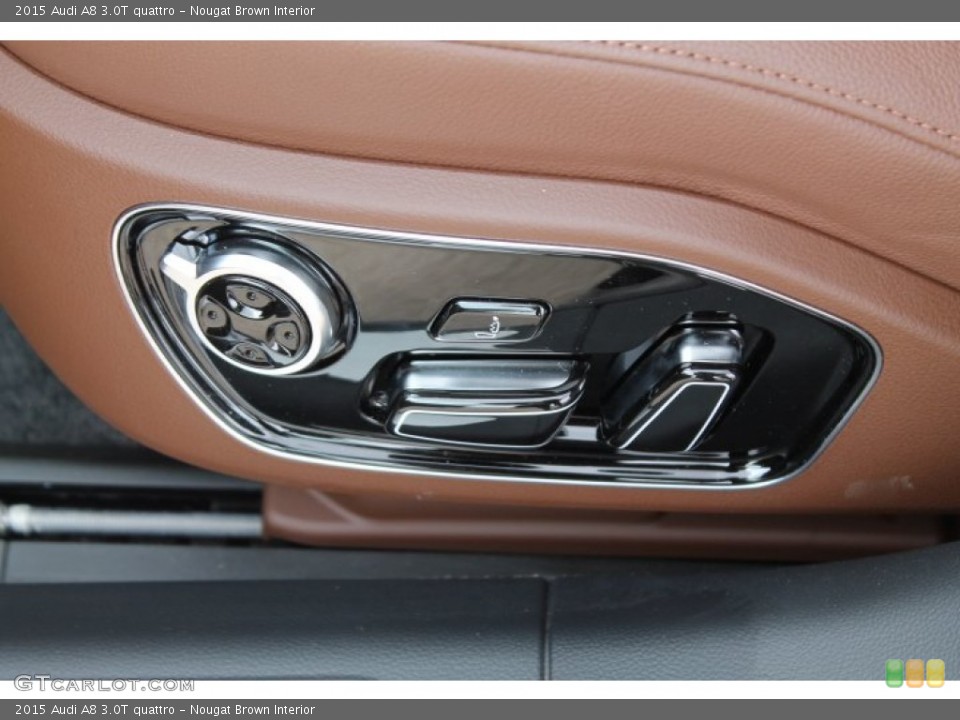 Nougat Brown Interior Controls for the 2015 Audi A8 3.0T quattro #95648414
