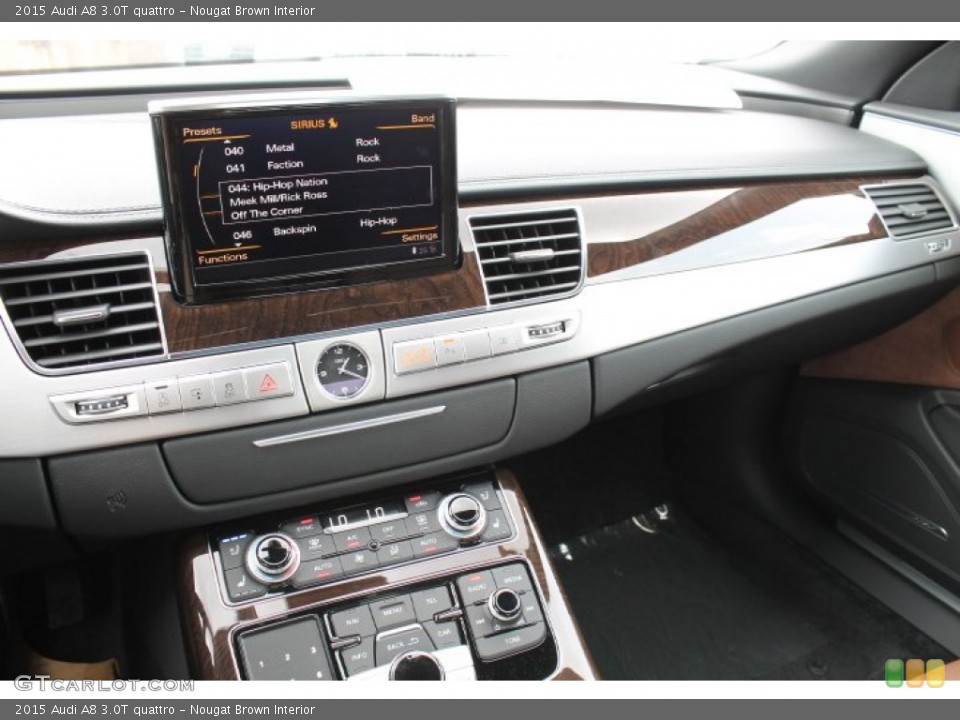 Nougat Brown Interior Dashboard for the 2015 Audi A8 3.0T quattro #95648441