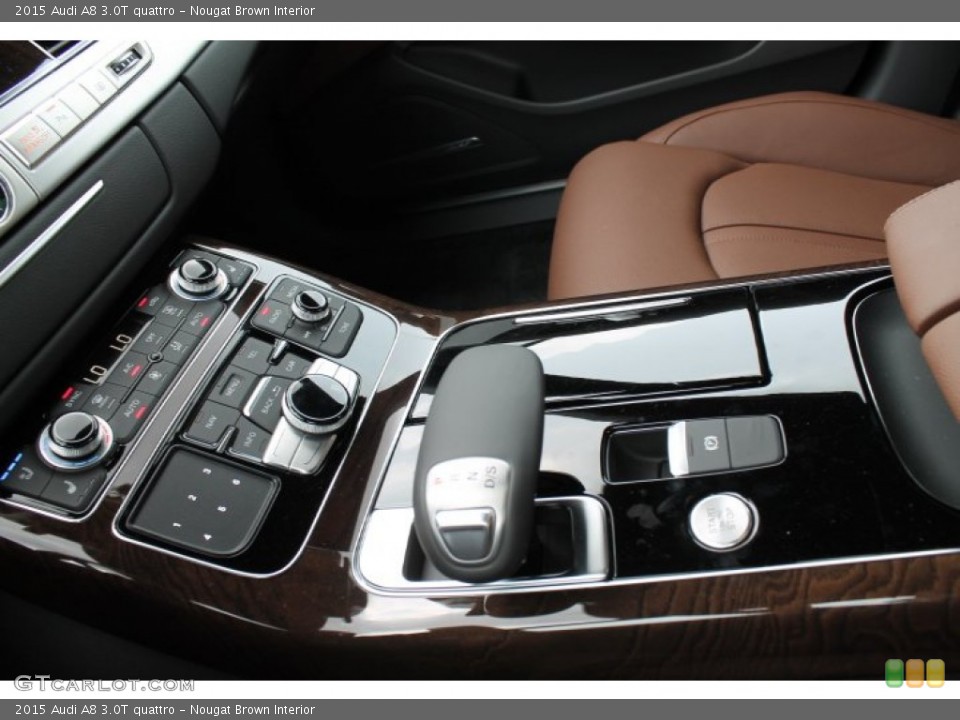 Nougat Brown Interior Controls for the 2015 Audi A8 3.0T quattro #95648453