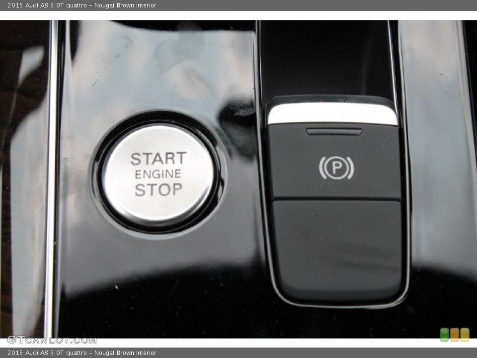 Nougat Brown Interior Controls for the 2015 Audi A8 3.0T quattro #95648465