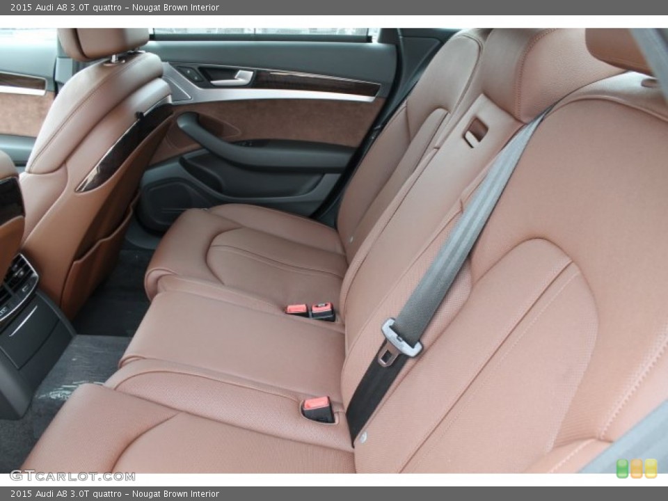 Nougat Brown Interior Rear Seat for the 2015 Audi A8 3.0T quattro #95648621