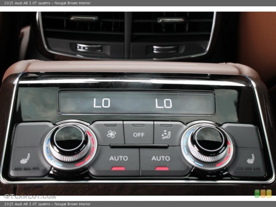 Nougat Brown Interior Controls for the 2015 Audi A8 3.0T quattro #95648645