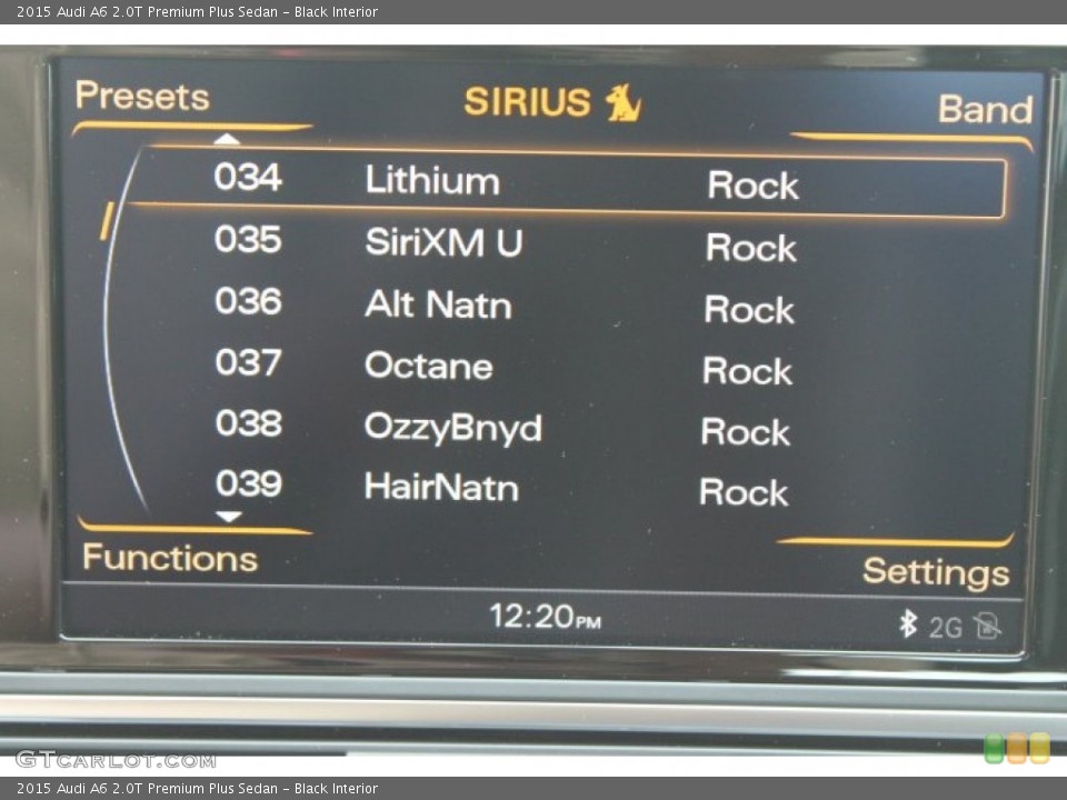 Black Interior Audio System for the 2015 Audi A6 2.0T Premium Plus Sedan #95648945