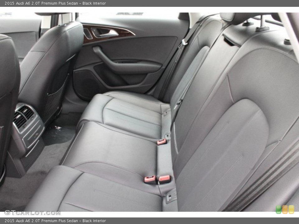 Black Interior Rear Seat for the 2015 Audi A6 2.0T Premium Plus Sedan #95648972